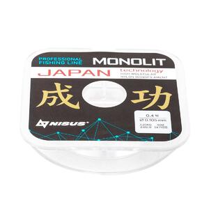Леска MONOLIT 0,105mm/50m Nylon Transparent (N-MO-0.105-50) Nisus, фото 4