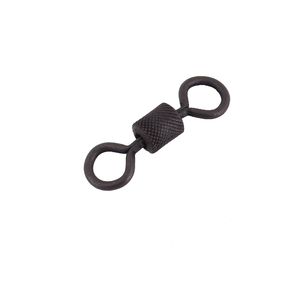Вертлюг Namazu Pro ROLLING RIBBED SWIVEL, латунь, цв. Carbon, р. 4/0, test-125 кг (уп. 5 шт.), фото 5