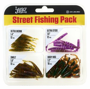 Твистеры и слаги съедоб. искусст. LJ Pro Series STREET FISHING PACK 06 SET Набор микроджиг 46 шт., фото 2