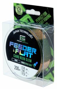 Леска моно. Feeder Concept FEEDER & FLAT Camo Neon Glow 200/030, фото 3