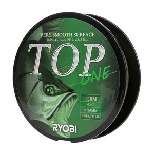 Шнур TOP PE4X-120M 0.4/d-0.105mm Dark green Ryobi, фото 5