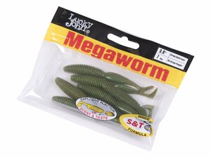 Виброхвосты съедоб. искусст. LJ Pro Series MegaWorm 3,0in (7,60)/S67 7шт., фото 4
