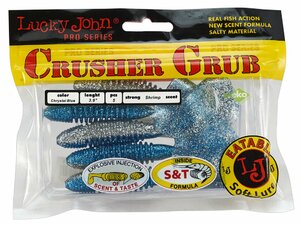 Твистеры съедобные искусственные LJ Pro Series CRUSHER GRUB 3,9in (09.90)/T05 5шт., фото 4