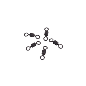 Вертлюг Namazu Pro ROLLING RIBBED SWIVEL, латунь, цв. Carbon, р. 1/0, test-72 кг (уп. 5 шт.), фото 4
