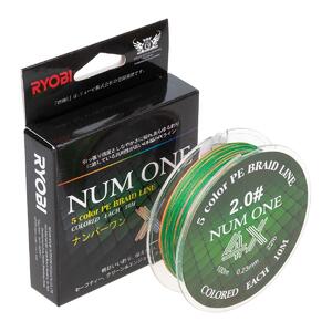 Шнур NUM ONE PE4X-100M 2.0#/0,235 mm Multi Colour Ryobi, фото 2