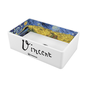 Кухонная мойка Omoikiri Mikura 76-Vangogh Natceramic/white, фото 1