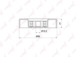 Ролик направляющий / приводной LYNXauto PB-7034. Для: TOYOTA Yaris 1.0 99-05, DAIHATSU Atrai 1.3 00> / Materia 1.3 06> / Sirion 1.3 05> / Terios 1.3 00>, фото 1
