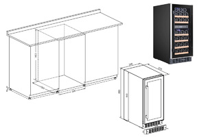 Винный шкаф Temptech WPQ38DCB, фото 8