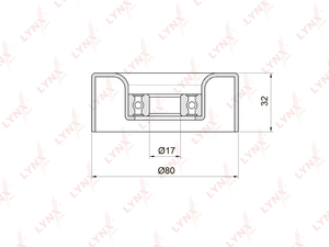 Ролик натяжного механизма / приводной LYNXauto PB-5011. Для: MITSUBISHI Pajero IV 3.8 07> / Pajero Sport II 3.0-3.5 08>, фото 1