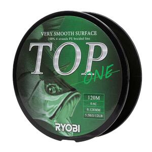 Шнур TOP PE4X-120M 0.6/d-0.128mm Dark green Ryobi, фото 5
