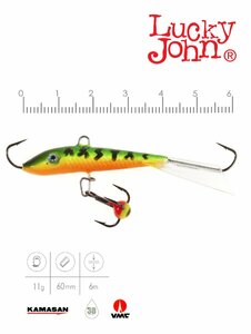 Балансир Lucky John FIN 4 + тр. 60мм/20 блистер, фото 3