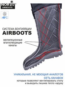 Сапоги зим. Norfin AIRBOOTS с манж. антрац. -50С EVA р.40-41, фото 5