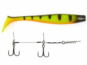 Виброхвосты LJ 3D Series GIANT KUBIRA SWIM SHAD 10,3in (26,00)/PG14 1шт.+Stinger XL, фото 2
