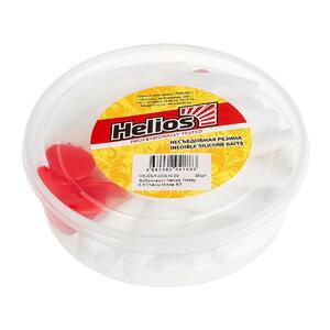 Виброхвост несъедоб. Trofey 5.5"/14см White RT 20шт. (HS-25/1-003-N-20) Helios, фото 2