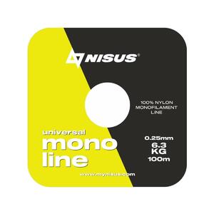 Леска MONOLINE Fluorescent Yellow 0,25mm/100m Nylon (N-MFY-025-100) Nisus (0), фото 2