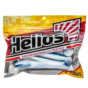 Виброхвост Shaggy 5,12"/13 см Blue Sparkles & White 5шт. (HS-18-026) Helios, фото 2