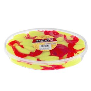 Твистер несъедоб. Kasandra 4"29/10,9см Acid lemon & Red 100шт. (HS-34-029-N) Helios, фото 2