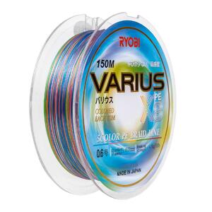 Шнур VARIUS PE8X-150MI 0.6# Multi Colour 0,128мм Ryobi, фото 4