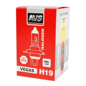 Галогенная автомобильная лампа AVS Vegas, H19, 12 В, 60/55 Вт, 3200 К, цоколь PU43t-3, фото 6