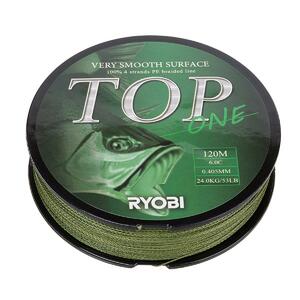Шнур TOP PE4X-120M 6,0/d-0.405mm Dark green Ryobi, фото 6