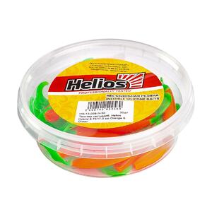 Твистер несъедоб. Hybrid 2,75"/7,0 см Orange & Green 30шт. (HS-13-025-N-30) Helios (0), фото 2