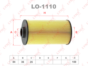 Фильтр масляный LYNXauto LO-1110. Для: BMW 5(E34) 3.0-4.0 92> /(E39) 3.0-4.0/M5/7(E32) 3.0-4.0 92> /(E38) 3.0-4.0/X5(E53) 4.4-4.6, LANDROVER Range Rover 4.4 02>, фото 1