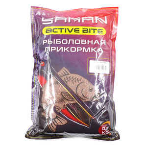 Прикормка Yaman Active Bite Плотва (карамель), цв. коричневый, 900 г, фото 2