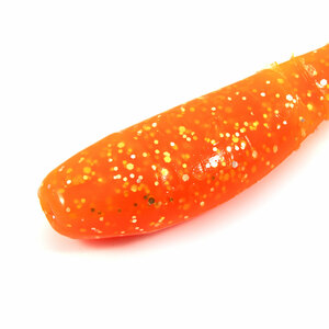 Виброхвост YAMAN PRO Boost Up, р.3 inch, цвет #03 - Carrot gold flake (уп. 5 шт.), фото 4