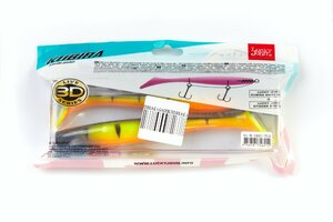 Виброхвосты LJ 3D Series KUBIRA SWIM SHAD 7,0in (17,50)/PG14 2шт., фото 5