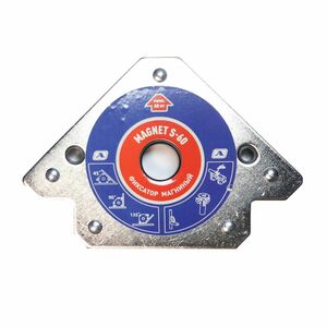 Магнитный фиксатор для сварки Aurora Magnet S-60, усилие 60 кг, 45°/90°/135°, фото 2
