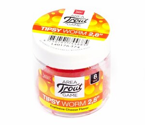 Слаги съедобные искусственные LJ Pro Series TIPSY WORM 2,3in (05.84)/T74 12шт., фото 4