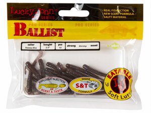 Твистеры съедобные искусственные LJ Pro Series BALLIST 05.08/S19 15шт., фото 4