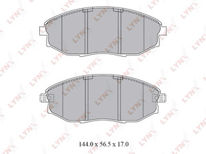 Колодки тормозные передние LYNXauto BD-1812. Для: CHEVROLET Epica, фото 1