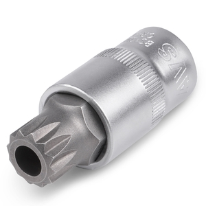 Торцевая головка со вставкой AVS BS12M16H, M16, квадрат 1/2″, профиль SPLINE с отверстием, фото 2