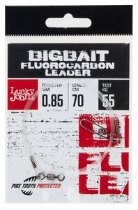 Поводки Fluorocarbon LJ BigBait d 0,85мм/20кг/70см/1шт., фото 2