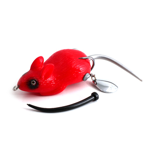Мышь-незацепляйка Namazu MOUSE с лепестками, 76 мм, 26 г, цвет 12, крючок-двойник YR Hooks (BN) #2/0, фото 5