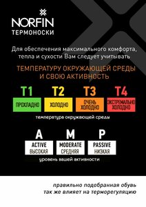 Носки  термо Norfin T4M ARCTIC MERINO HEAVY LONG (серый р.(45-47) XL), фото 7