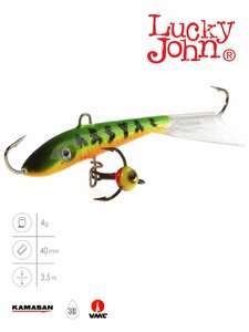 Балансир Lucky John FIN 3 + тр. 40мм/20 блистер, фото 2