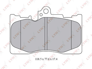 Колодки тормозные передние LYNXauto BD-7566. Для: LEXUS G300-460 05-11 / 250 12> / IS250 06-13, фото 1