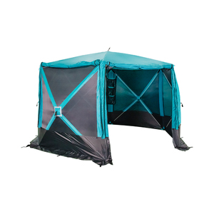 Шатер СЛЕДОПЫТ быстросборный, 6 стен, 3,35х3,85 м, h-2,25 м, S по полу 9,3 кв.м, цв. WATERFALL, фото 8