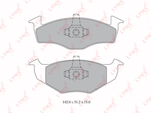 Колодки тормозные передние LYNXauto BD-8011. Для: VW Фольксваген Golf(Гольф) III 1.4-1.9D 91-97 / Polo 1.4-1.9D 94-01 / Vento 1.4-1.9D 91-98, SEAT Cordoba 1.0-1.9D 94-02 / Ibiza 1.0-1.9D 93-99, фото 1