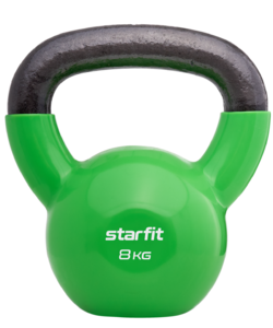 Гиря виниловая Starfit DB-401, 8 кг, зеленый, фото 1